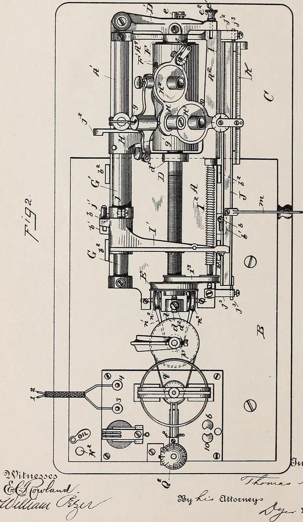 An illustration from [Graphophone patents], 1878, leaf 304