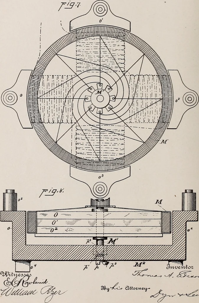 An illustration from [Graphophone patents], 1878, leaf 310