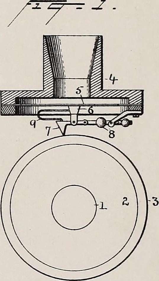 An illustration from [Graphophone patents], 1878, leaf 322