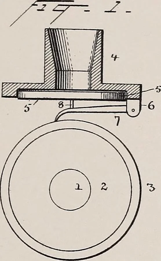 An illustration from [Graphophone patents], 1878, leaf 327