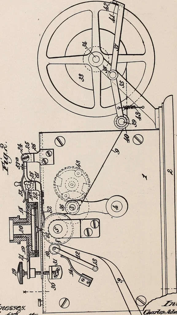 An illustration from [Graphophone patents], 1878, leaf 342