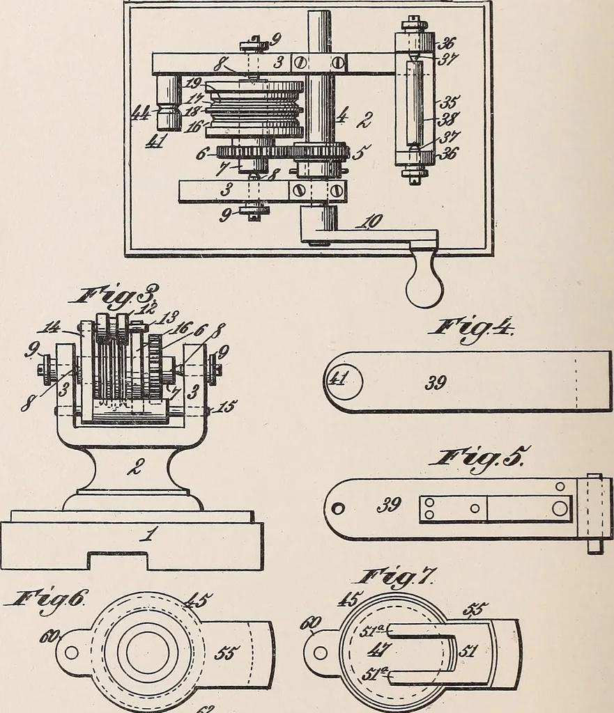 An illustration from [Graphophone patents], 1878, leaf 354