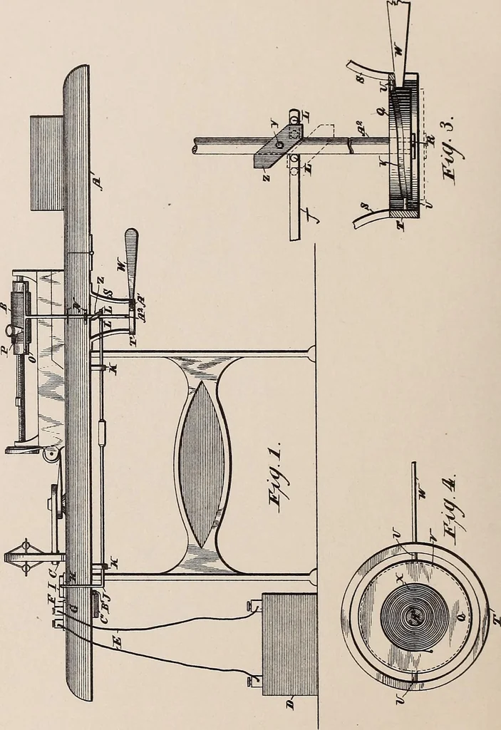 An illustration from [Graphophone patents], 1878, leaf 36