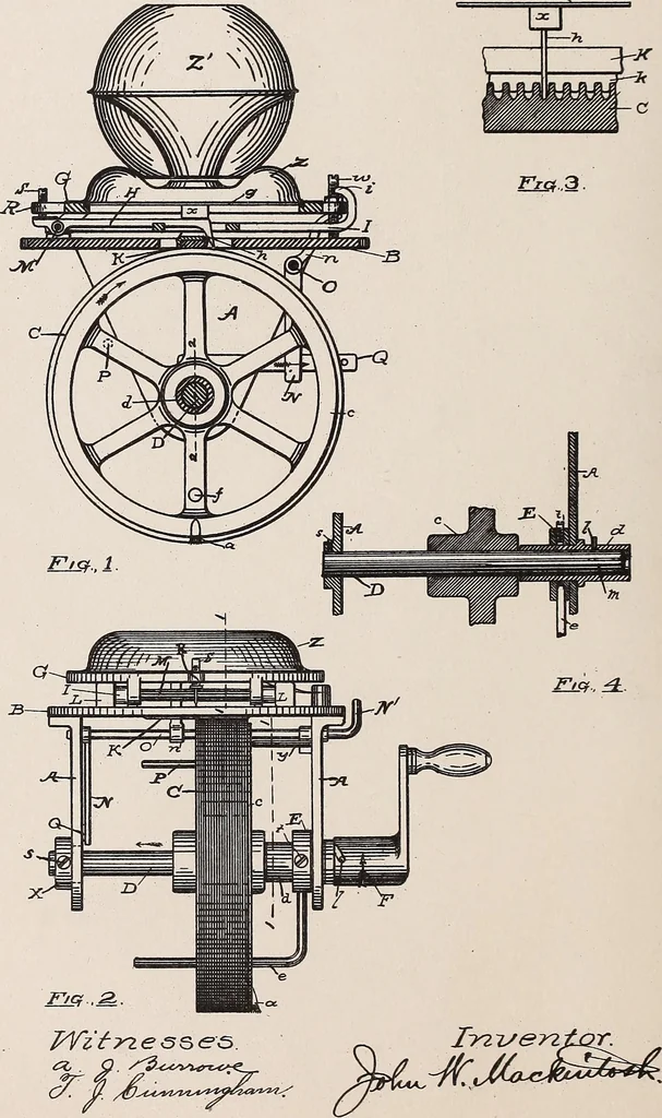 An illustration from [Graphophone patents], 1878, leaf 364