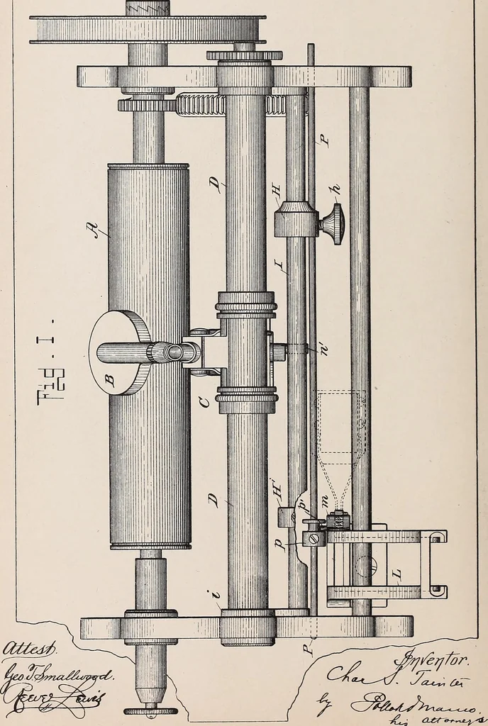 An illustration from [Graphophone patents], 1878, leaf 382