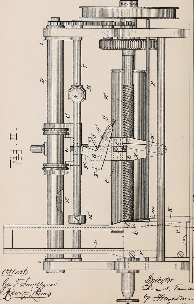 An illustration from [Graphophone patents], 1878, leaf 384