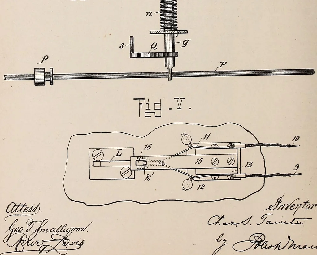 An illustration from [Graphophone patents], 1878, leaf 386