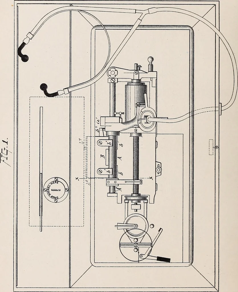 An illustration from [Graphophone patents], 1878, leaf 420