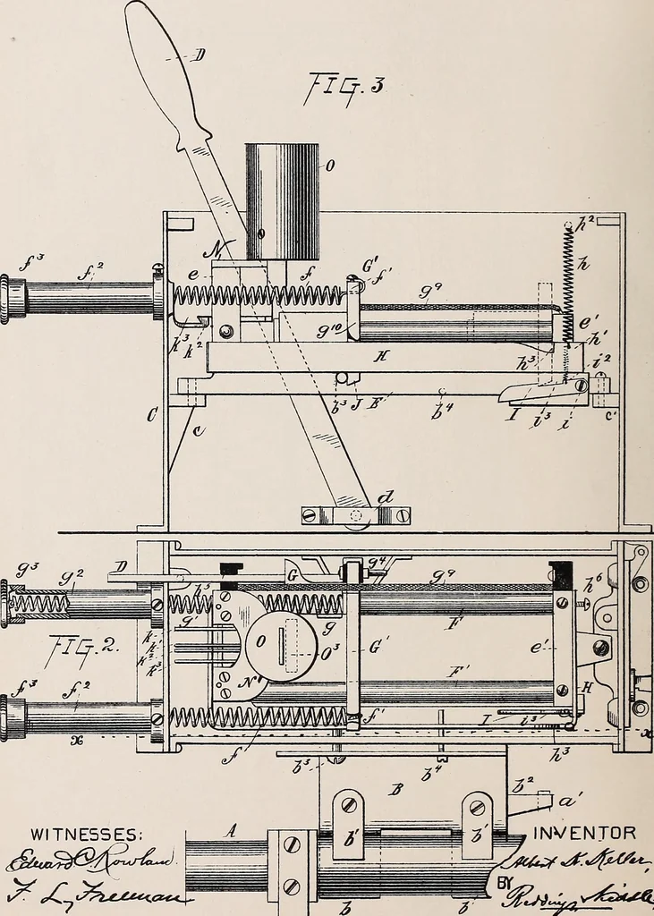 An illustration from [Graphophone patents], 1878, leaf 422