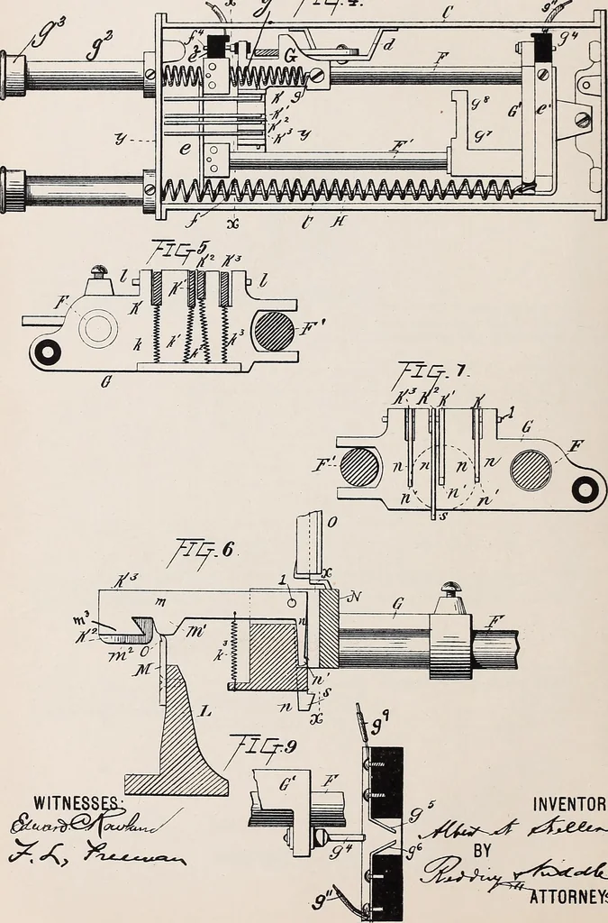 An illustration from [Graphophone patents], 1878, leaf 424