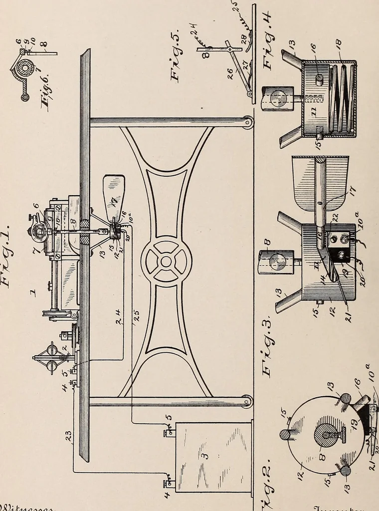 An illustration from [Graphophone patents], 1878, leaf 44