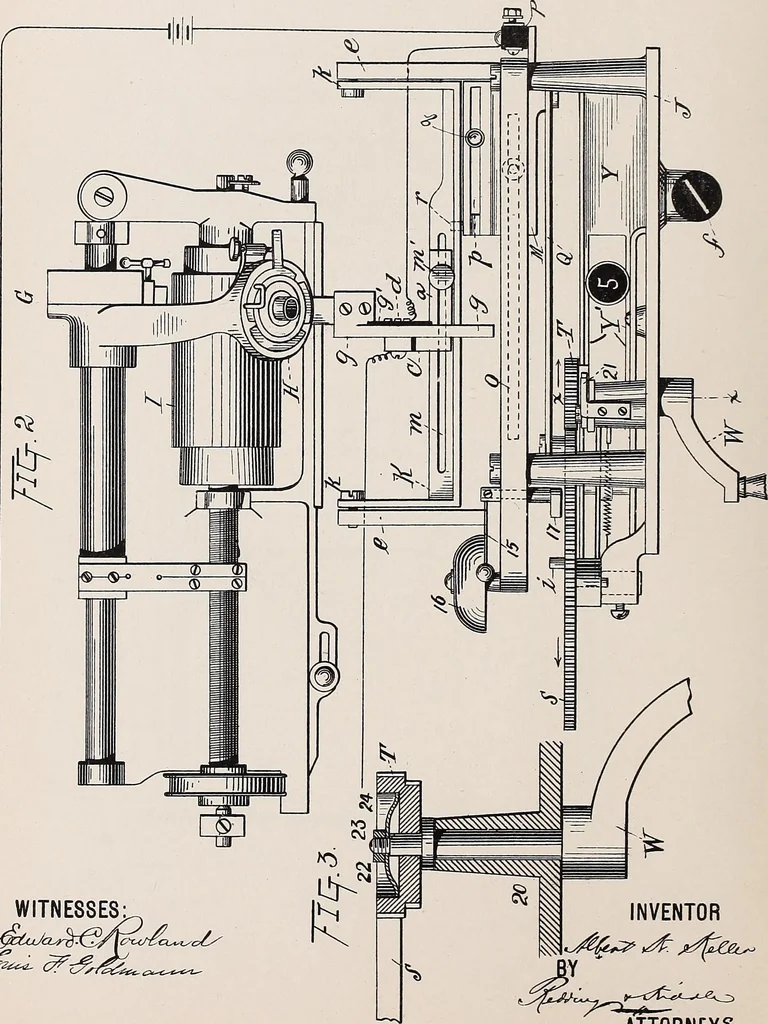 An illustration from [Graphophone patents], 1878, leaf 444