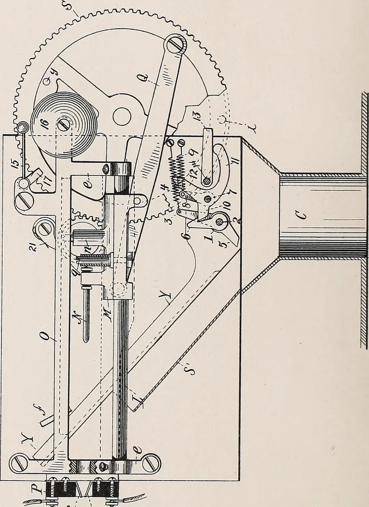 An illustration from [Graphophone patents], 1878, leaf 448