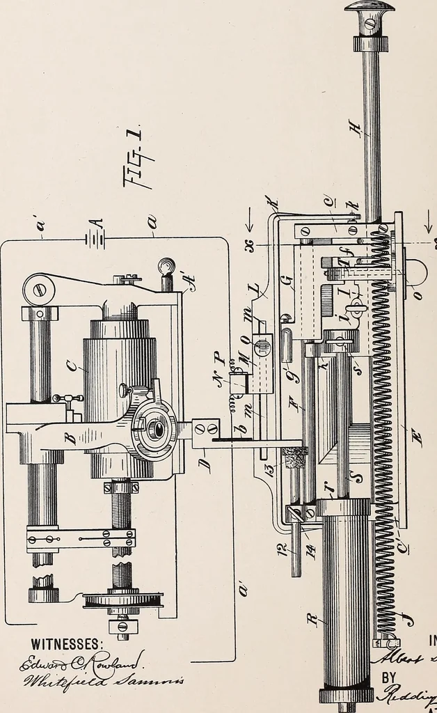 An illustration from [Graphophone patents], 1878, leaf 458