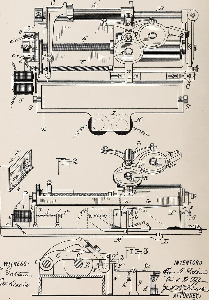 An illustration from [Graphophone patents], 1878, leaf 470