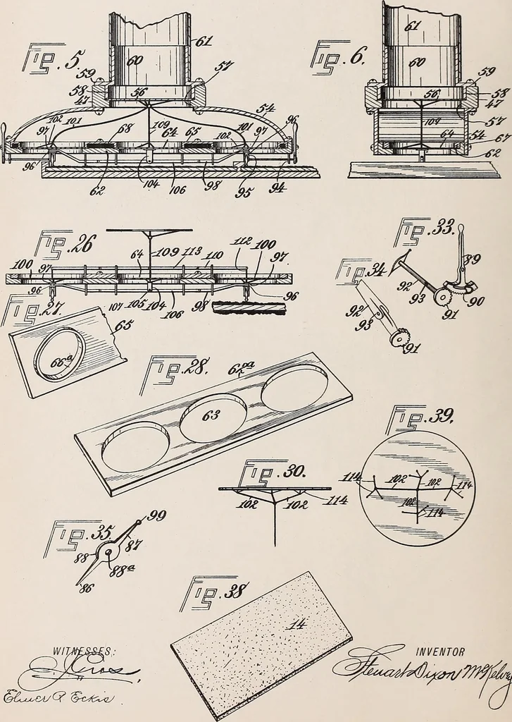 An illustration from [Graphophone patents], 1878, leaf 484
