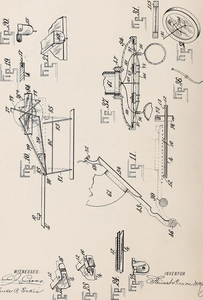 An illustration from [Graphophone patents], 1878, leaf 486