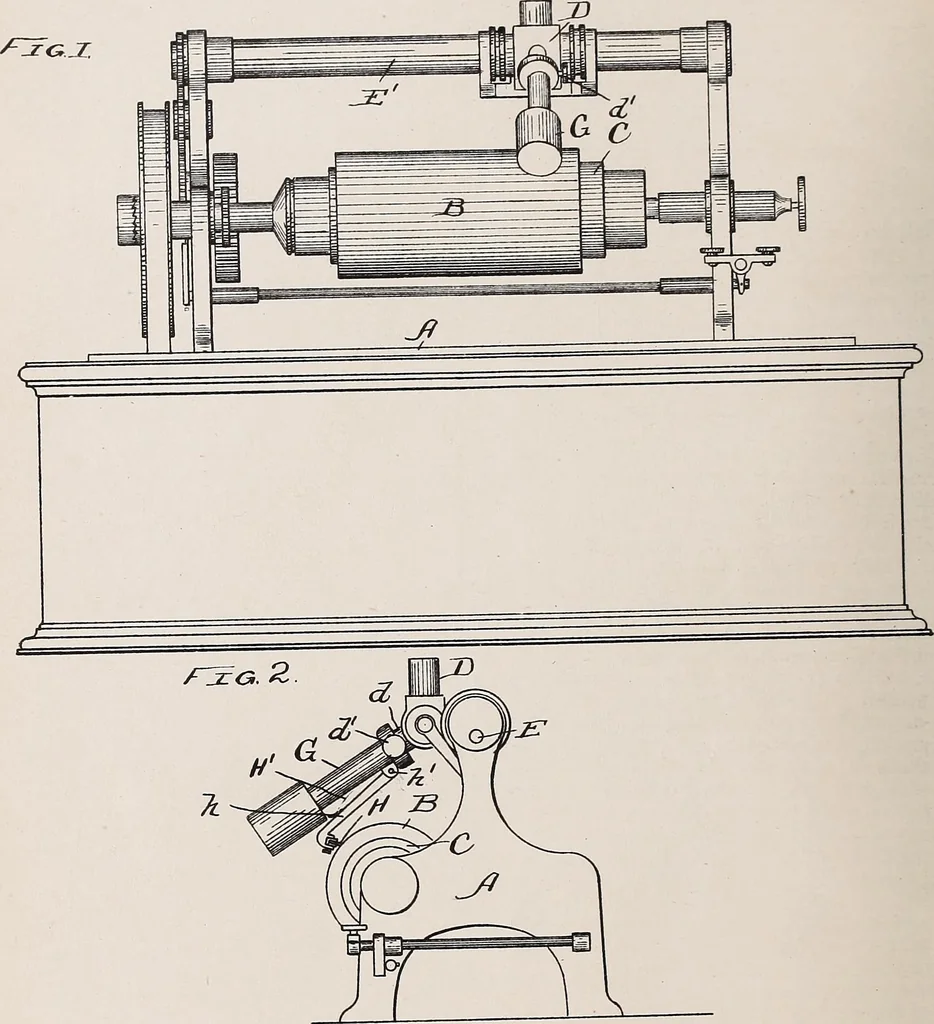 An illustration from [Graphophone patents], 1878, leaf 498