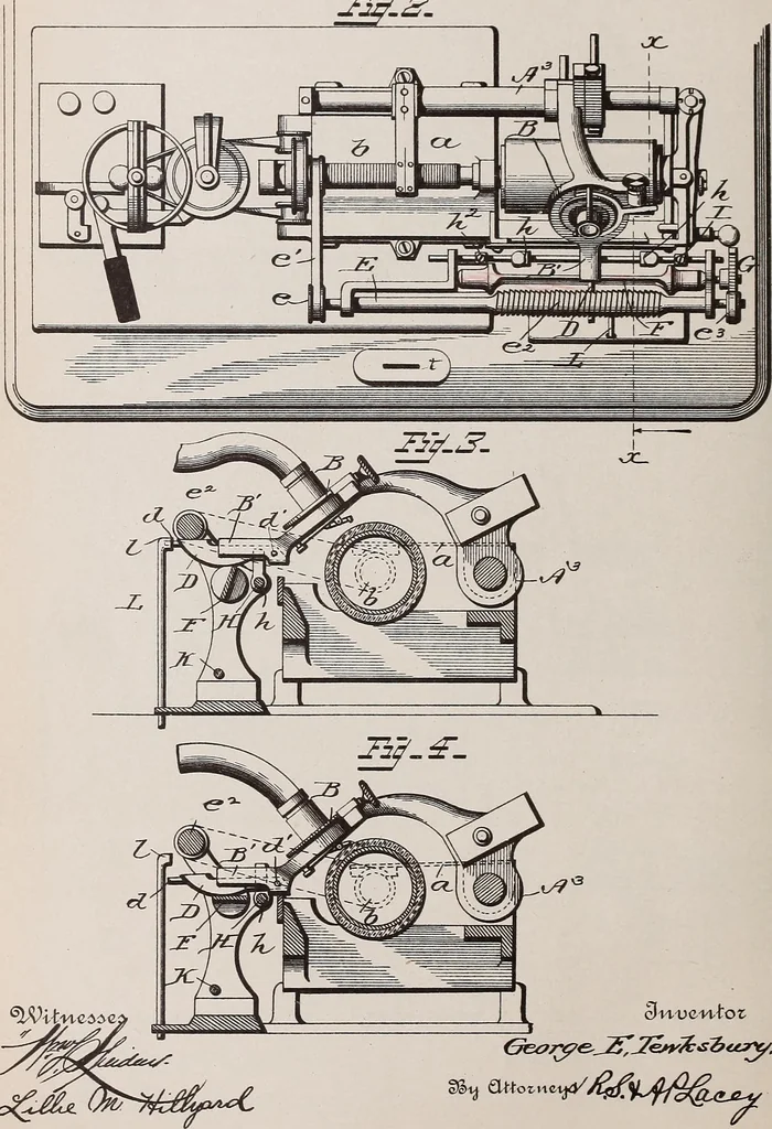 An illustration from [Graphophone patents], 1878, leaf 504