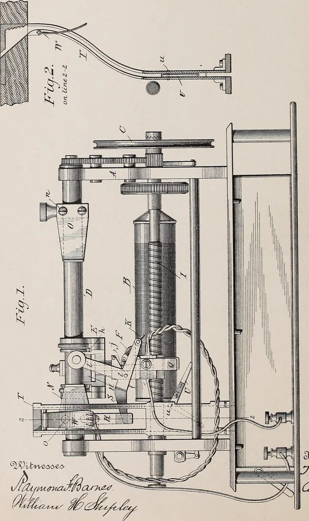 An illustration from [Graphophone patents], 1878, leaf 514