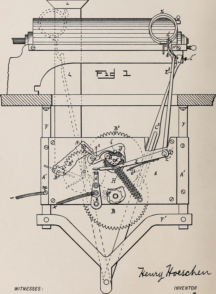 An illustration from [Graphophone patents], 1878, leaf 522