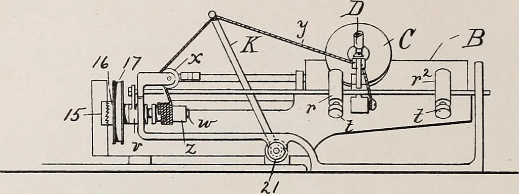 An illustration from [Graphophone patents], 1878, leaf 530