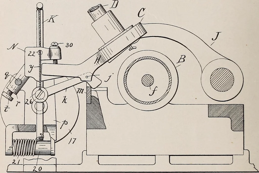 An illustration from [Graphophone patents], 1878, leaf 530