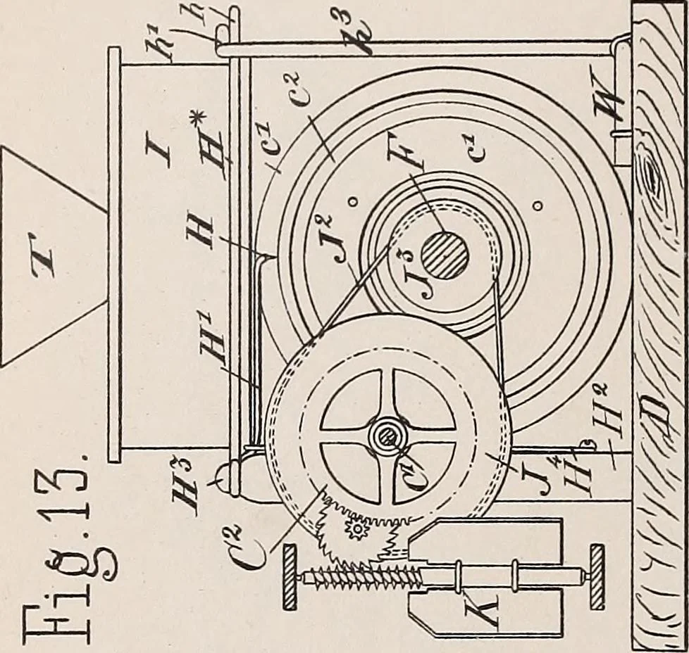 An illustration from [Graphophone patents], 1878, leaf 540