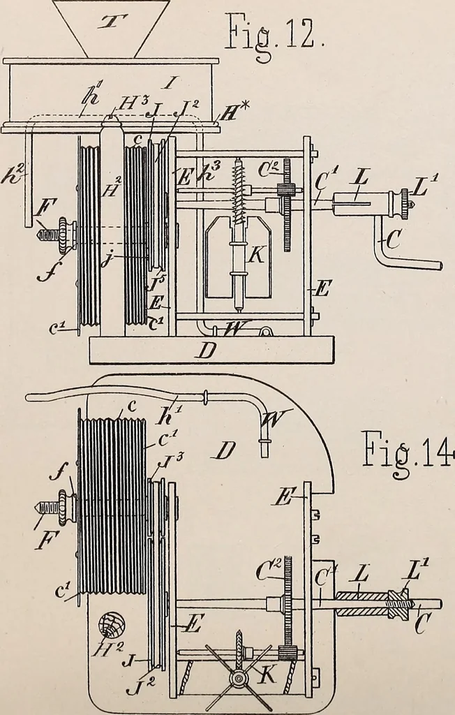 An illustration from [Graphophone patents], 1878, leaf 540