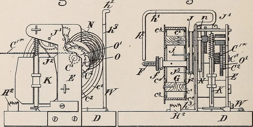 An illustration from [Graphophone patents], 1878, leaf 544