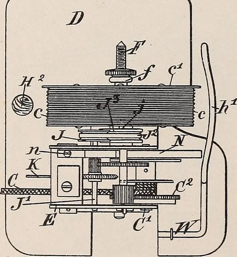 An illustration from [Graphophone patents], 1878, leaf 544
