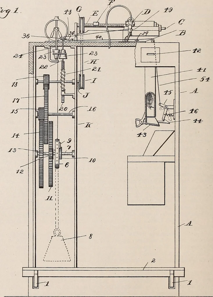 An illustration from [Graphophone patents], 1878, leaf 550