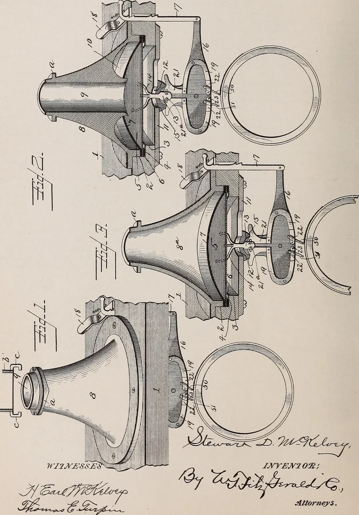 An illustration from [Graphophone patents], 1878, leaf 564