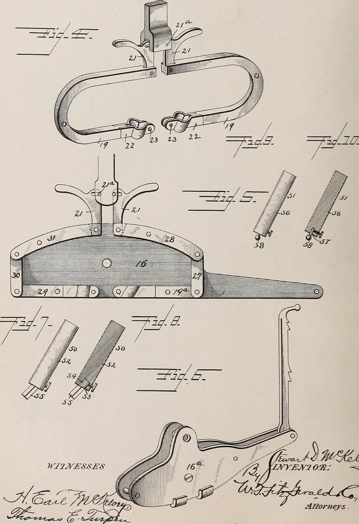 An illustration from [Graphophone patents], 1878, leaf 566