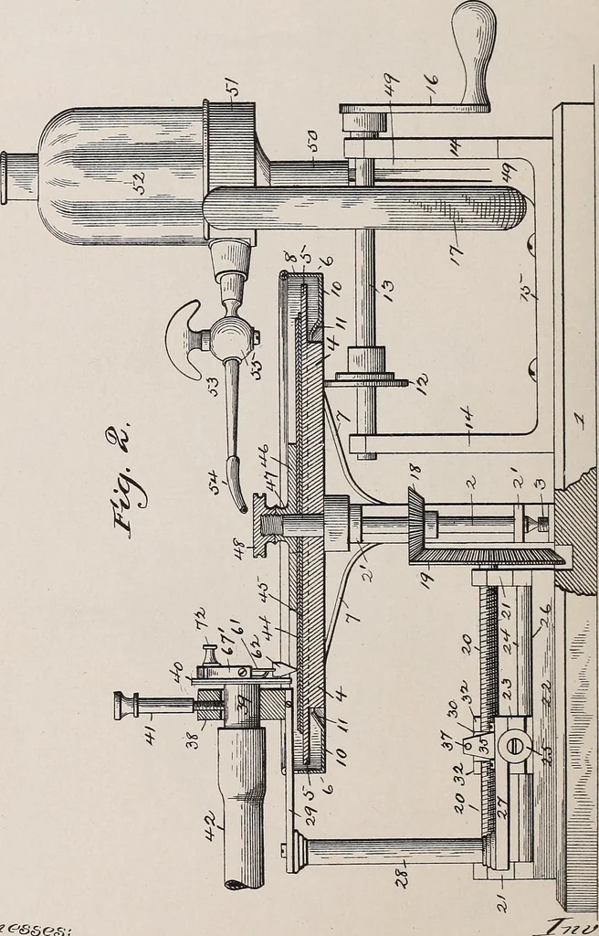 An illustration from [Graphophone patents], 1878, leaf 596