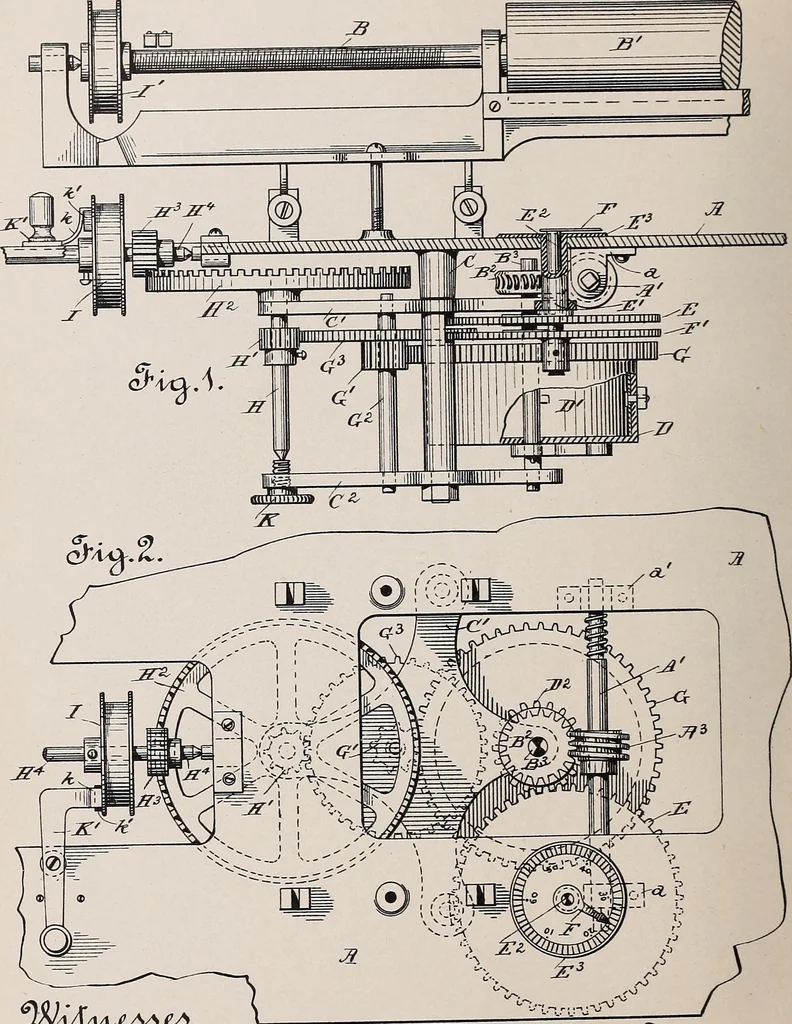 An illustration from [Graphophone patents], 1878, leaf 610