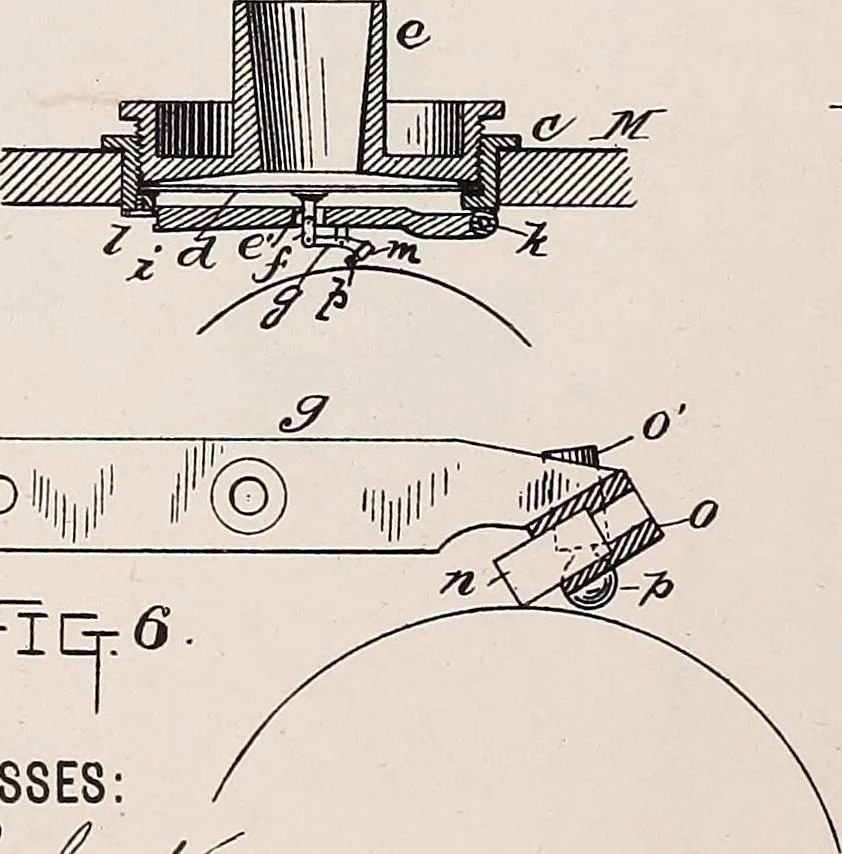 An illustration from [Graphophone patents], 1878, leaf 64