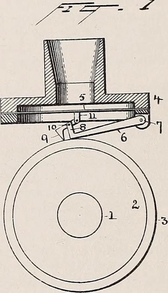 An illustration from [Graphophone patents], 1878, leaf 644