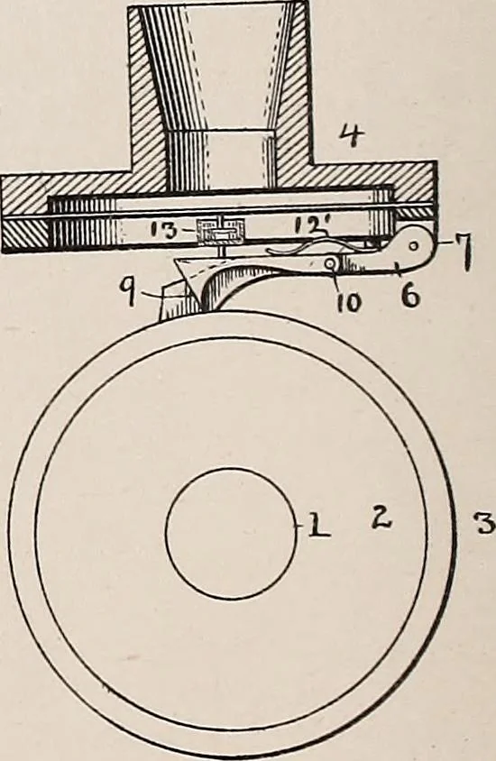An illustration from [Graphophone patents], 1878, leaf 644