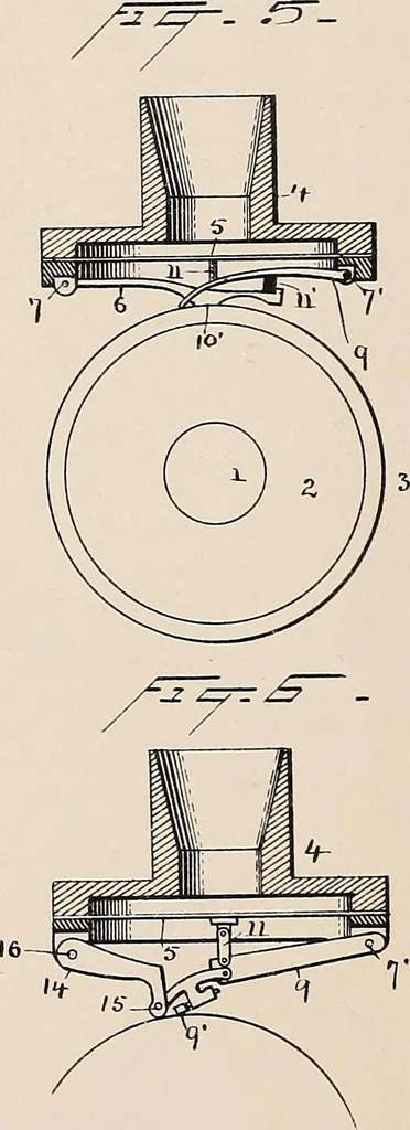 An illustration from [Graphophone patents], 1878, leaf 646
