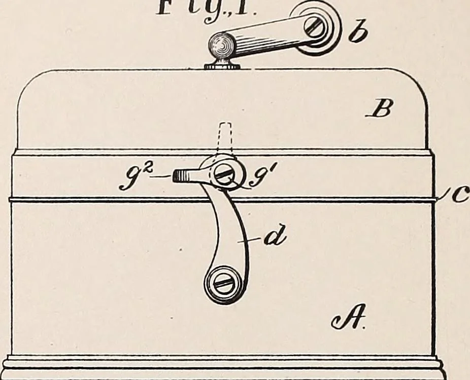 An illustration from [Graphophone patents], 1878, leaf 670