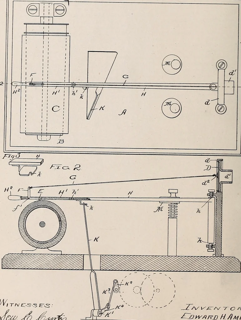 An illustration from [Graphophone patents], 1878, leaf 680