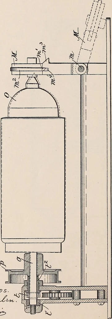 An illustration from [Graphophone patents], 1878, leaf 724