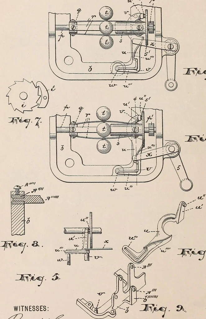 An illustration from [Graphophone patents], 1878, leaf 734