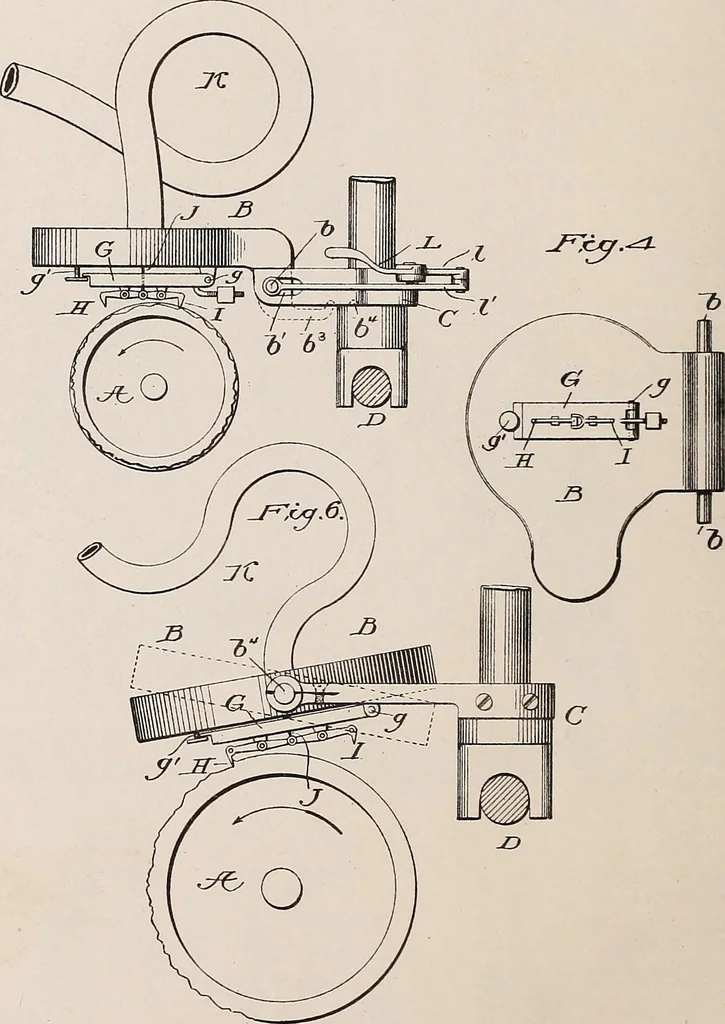 An illustration from [Graphophone patents], 1878, leaf 74