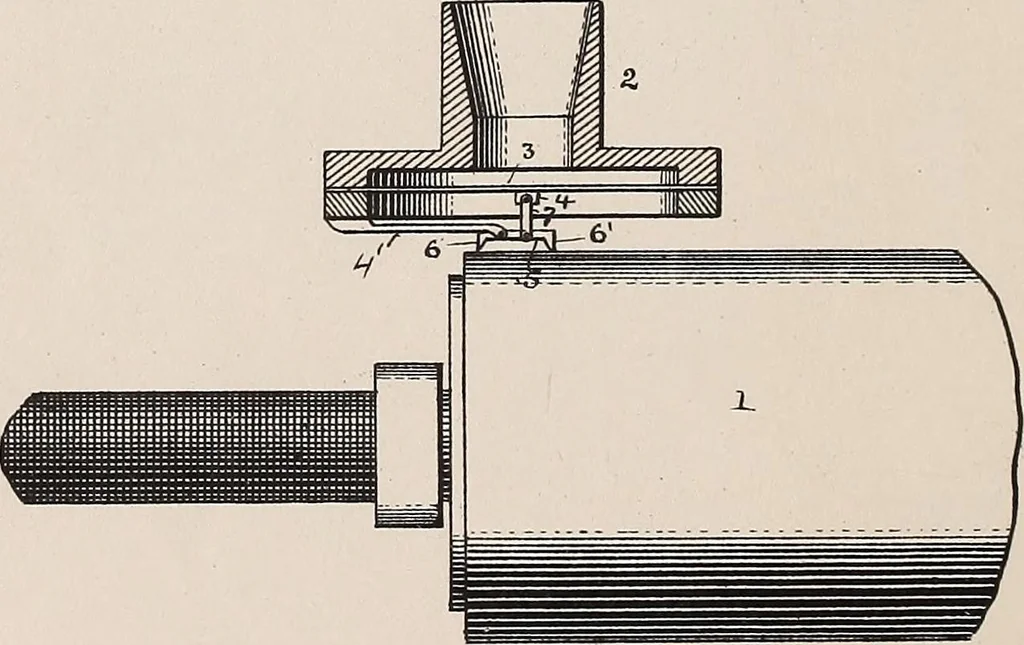 An illustration from [Graphophone patents], 1878, leaf 748