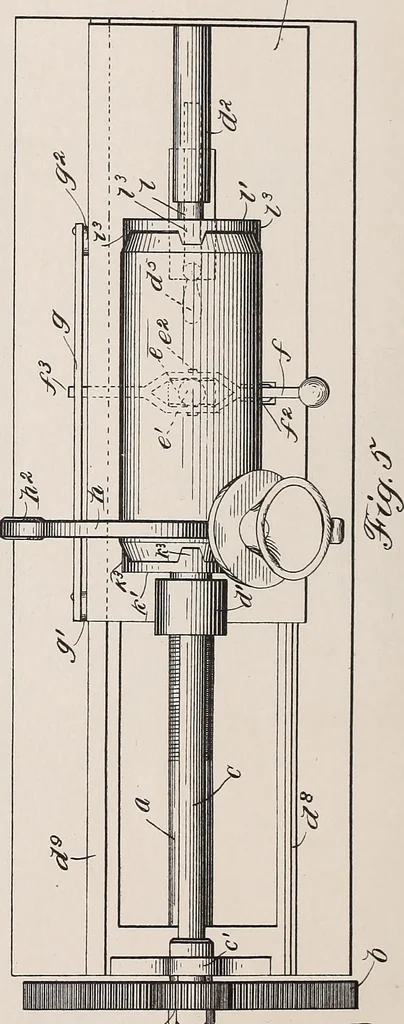 An illustration from [Graphophone patents], 1878, leaf 754