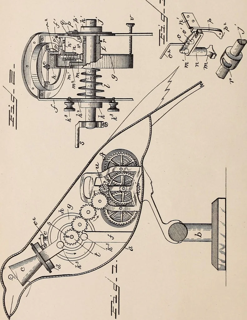 An illustration from [Graphophone patents], 1878, leaf 80