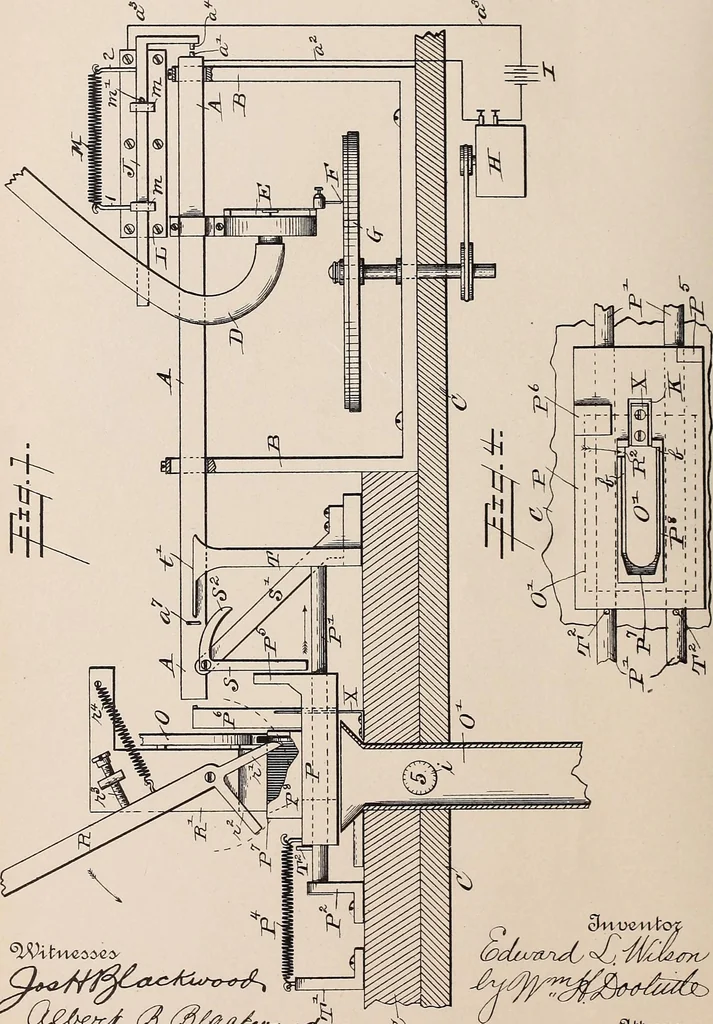 An illustration from [Graphophone patents], 1878, leaf 88