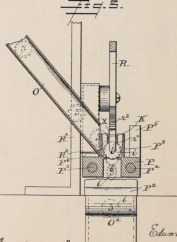 An illustration from [Graphophone patents], 1878, leaf 90